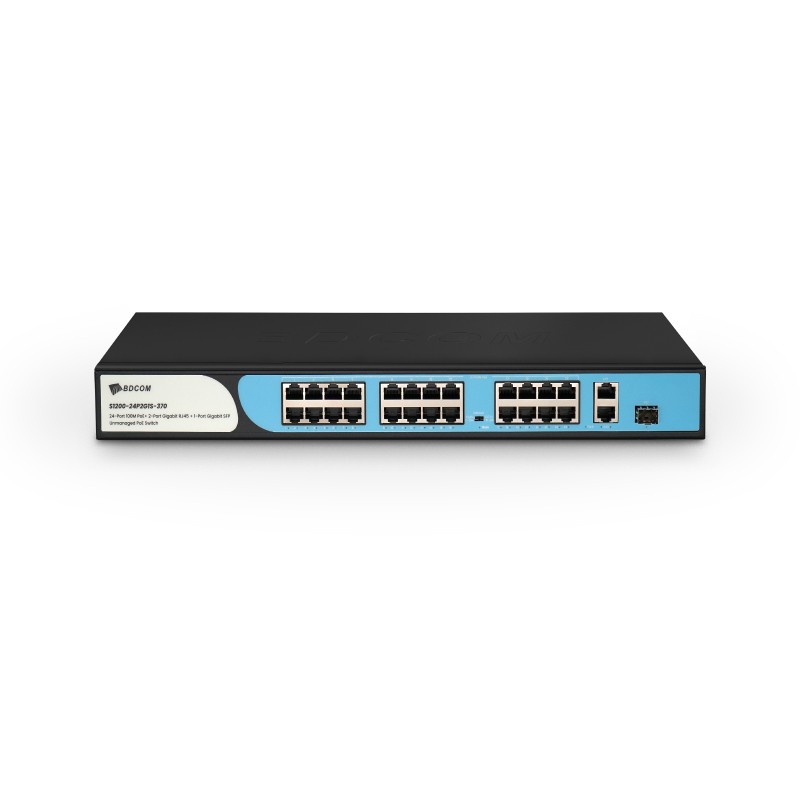 BDCOM S1200-24P2G1S-370 24 Port Unmanaged POE Switch