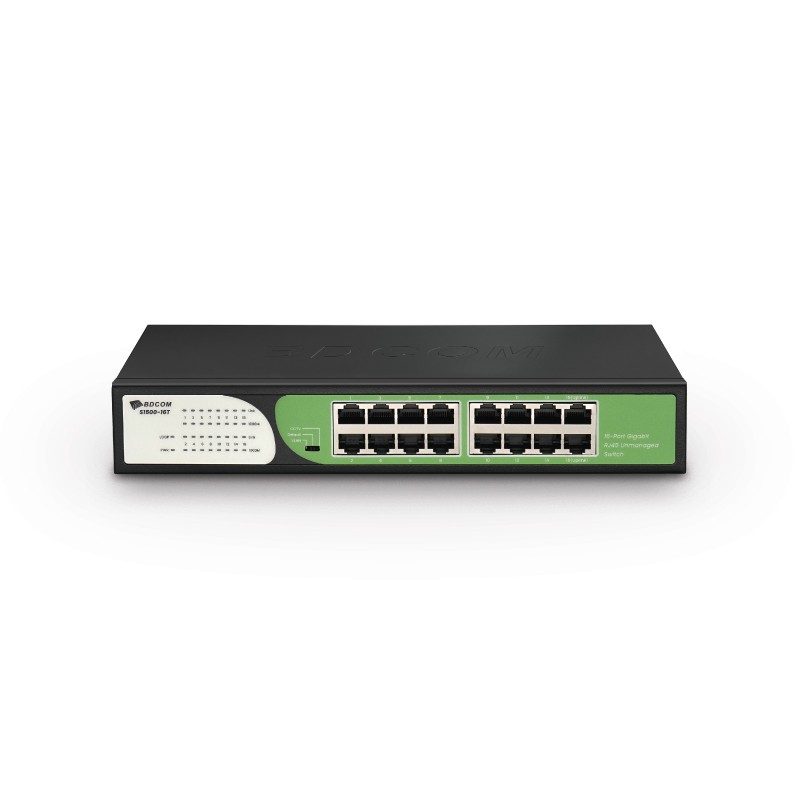 BDCOM S1500-16T 16-Port Gigabit RJ45 Unmanaged Switch