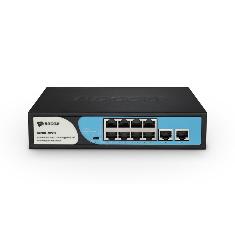BDCOM S1200-8P2G 8-Port 100M PoE Switch