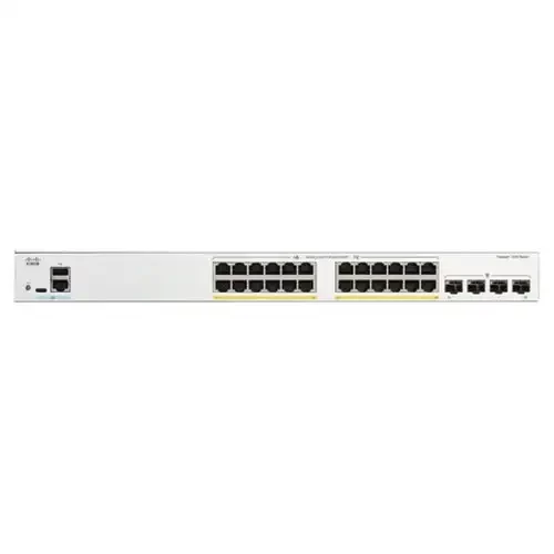 Cisco Catalyst C1300-24P-4G 24-Port Gigabit PoE+ Managed Switch with 4x 1G SFP Uplink